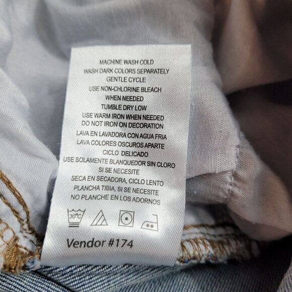 Company 81 Mens Jeans Skinny Bleach Acid Streaked Light Wash Blue 34 x 32 - Picture 6 of 14